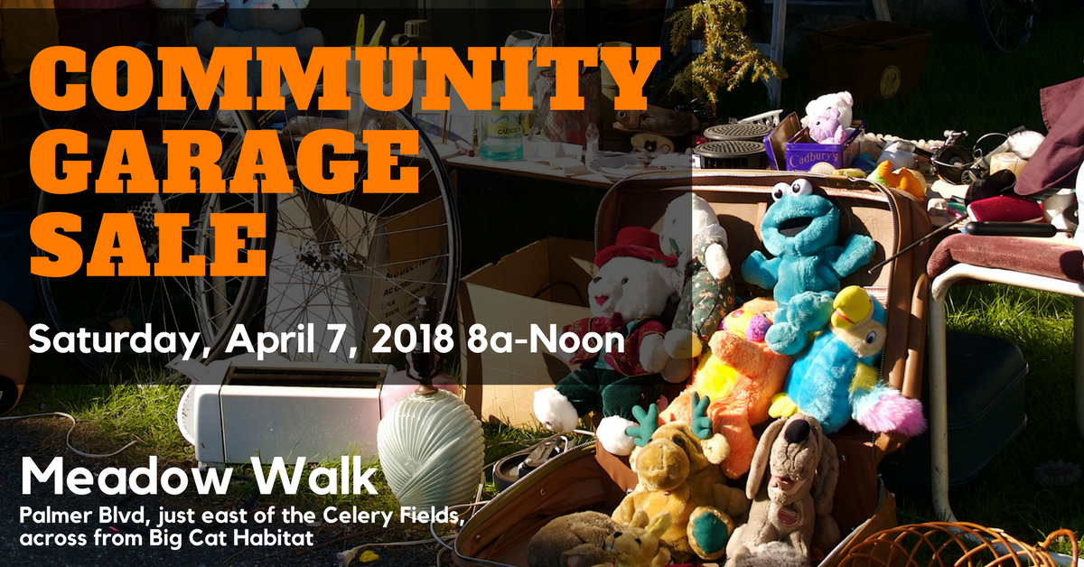 Annual Meadow Walk Community Garage Sale: Sat, April 7th, 8am-Noon